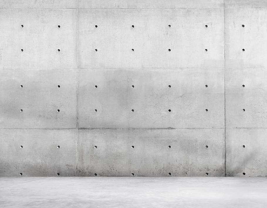 Gray Concrete Wall, cement, indoors, interior, structure, surface HD wallpaper