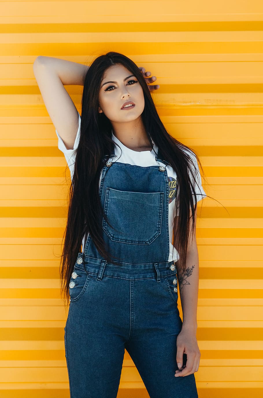 Ways to Style Dungarees With 70s Style Shirt Boots and Hair  Not Dressed  As Lamb