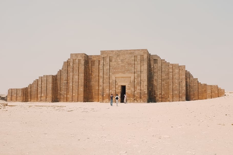 egypt, cairo, pyramid, saqqara, architecture, full length, standing, HD wallpaper