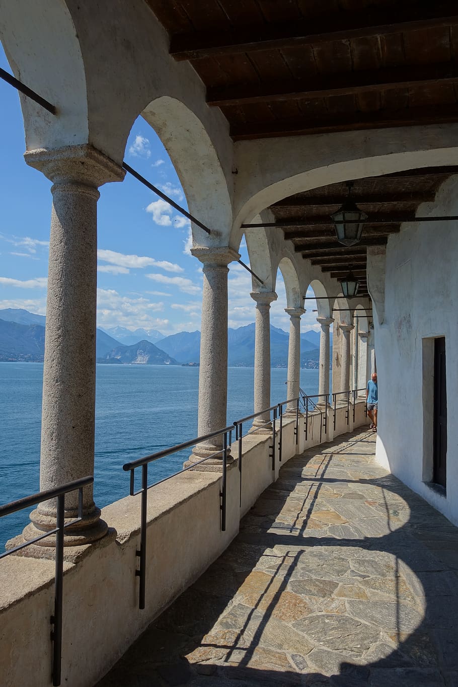 architecture, monastery, historically, middle ages, italy, santa caterina del sasso HD wallpaper