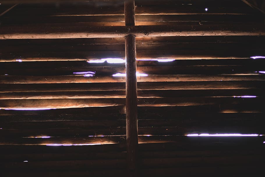 interior, sticks, wood, light, peek, leaks, shadows, lines HD wallpaper