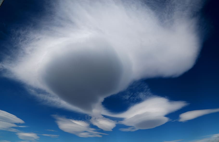 white clouds on blue sky, cloud - sky, beauty in nature, no people HD wallpaper