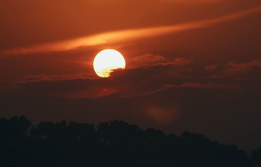 Photo Of Sun, backlit, clouds, dawn, nature, scenic, sky, sunrise HD wallpaper