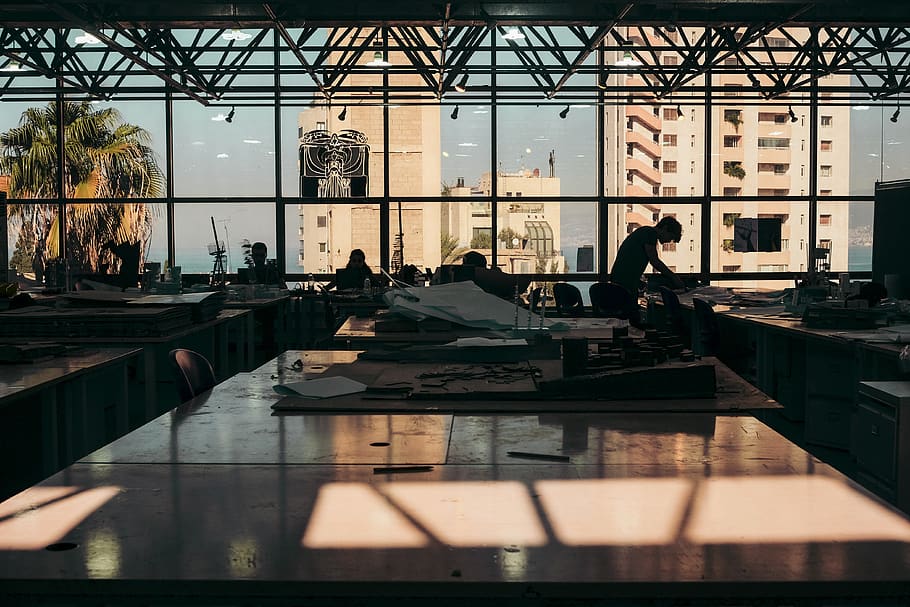 people inside building, person, human, restaurant, flooring, airport HD wallpaper