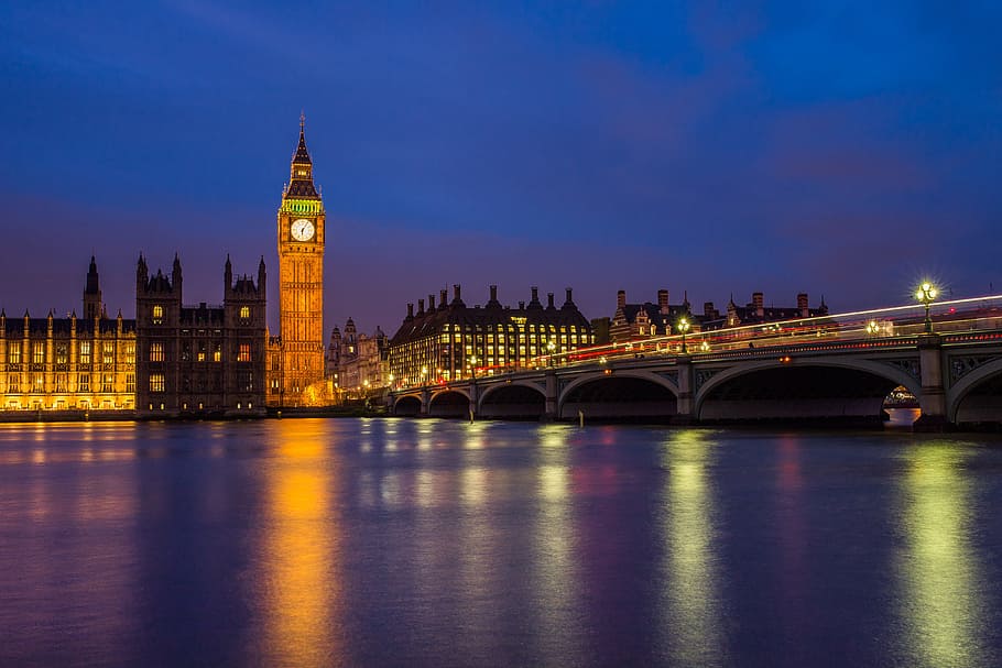 big, ben, london, england, bridge, water, sea, river, city HD wallpaper