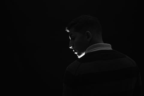 silhouette, portrait, man, model, people, black, scene, dark HD wallpaper
