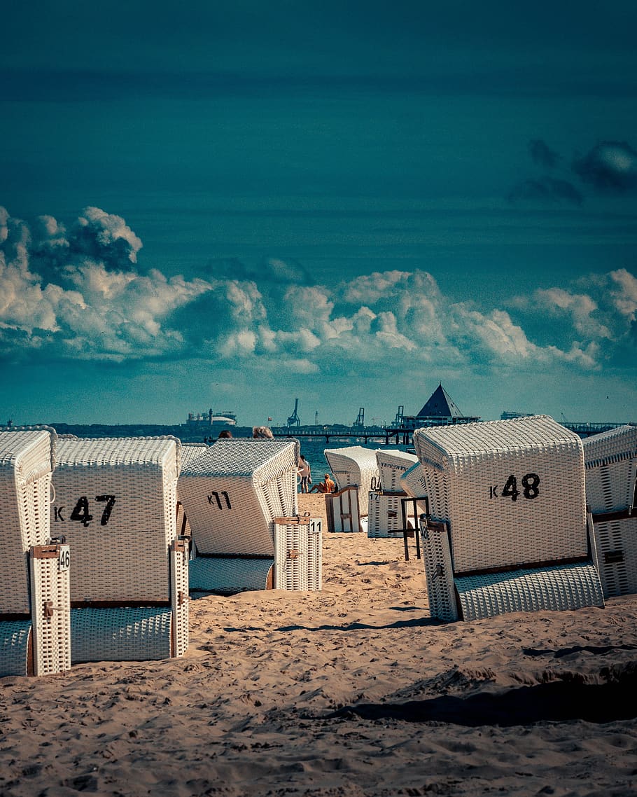 ocean, sea, beach, summer, sand, germany, usedom, cloud - sky HD wallpaper