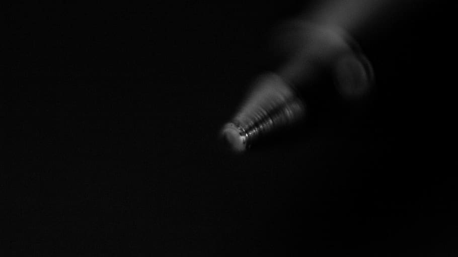 dark, pen, macro, black, wallpaper, human body part, black background HD wallpaper