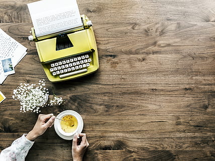 Person Having Tea While Working, background, beverage, career HD wallpaper