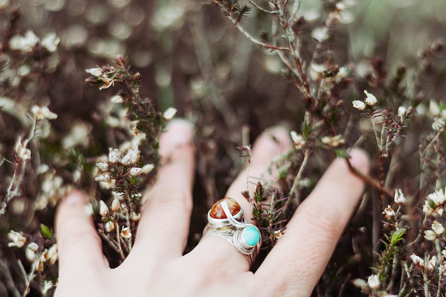 jeweled bypass ring, person, human, accessories, accessory, jewelry HD wallpaper