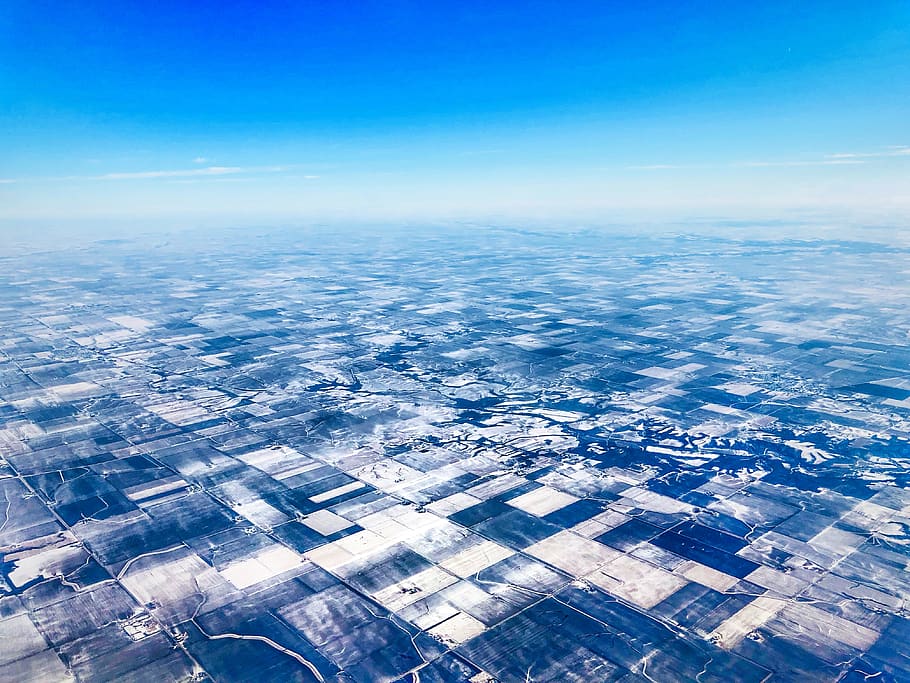 sky, blue, snow, aerial view, beauty in nature, landscape, scenics - nature HD wallpaper