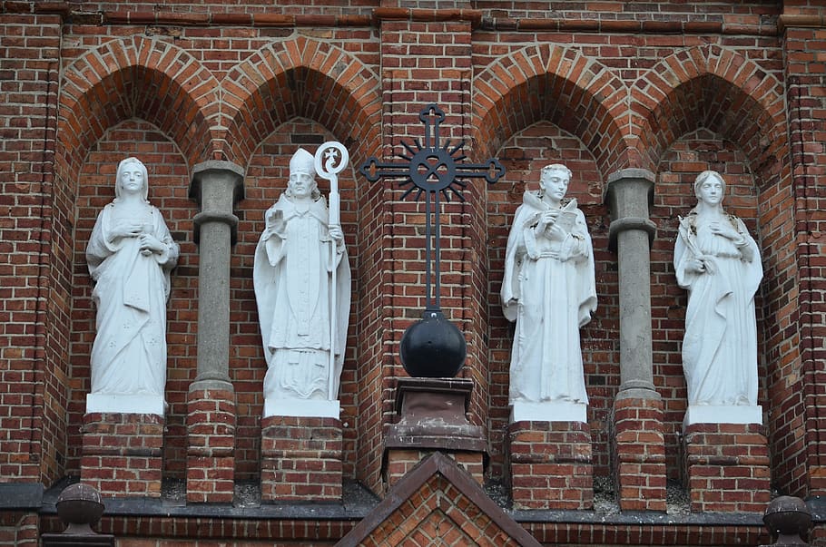 church, peter, paul, representation, sculpture, religion, human representation HD wallpaper