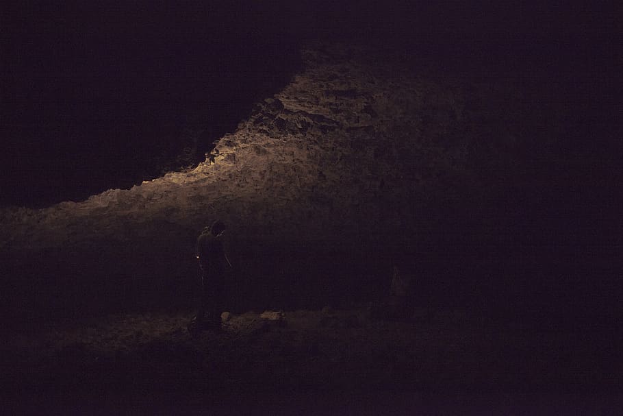cave, light, night, rocks, eastern washington, soap lake, no people HD wallpaper