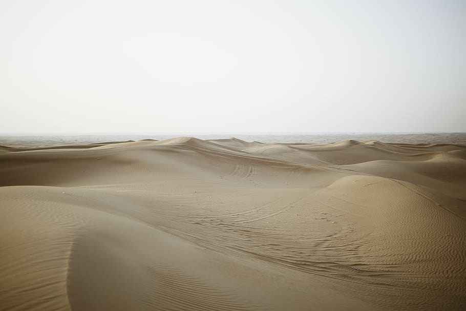 empty sand dunes, land, scenics - nature, tranquility, landscape HD wallpaper