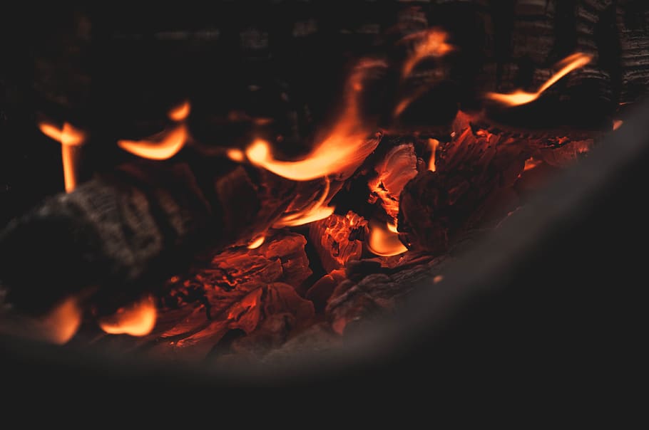 burning, heat - temperature, fire, fire - natural phenomenon HD wallpaper