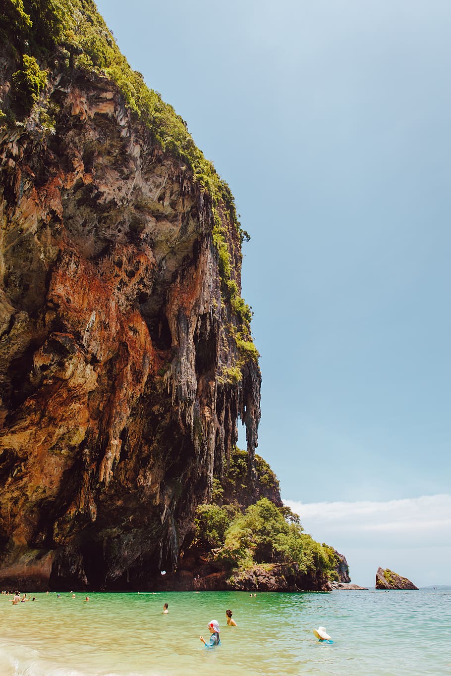 water, beauty in nature, rock formation, sea, scenics - nature HD wallpaper