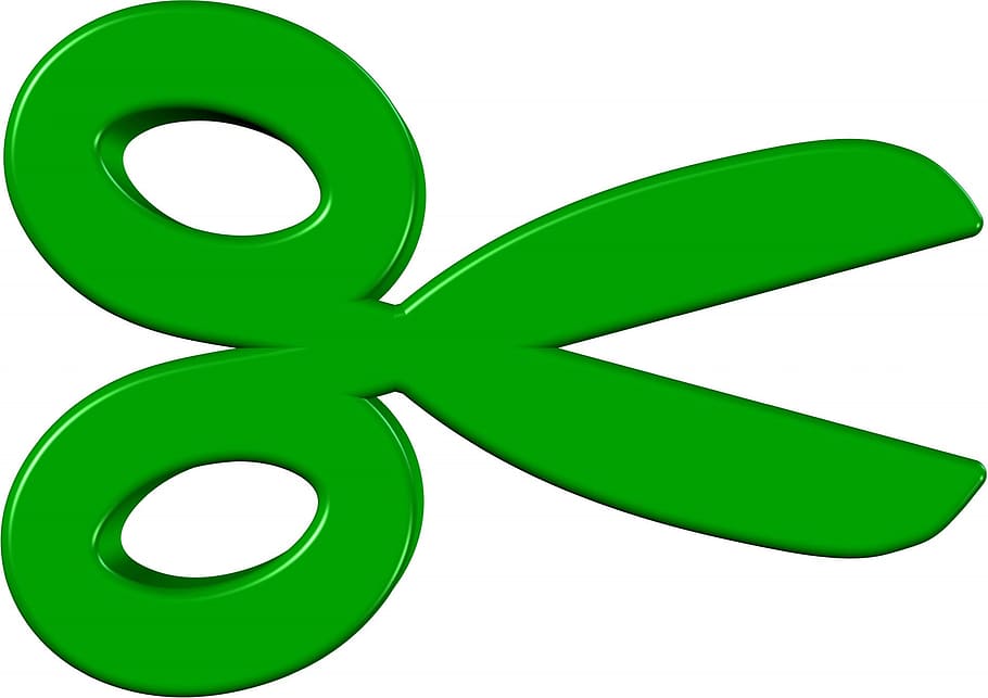 green, scissor, object, cut, graphic, graphical, green color