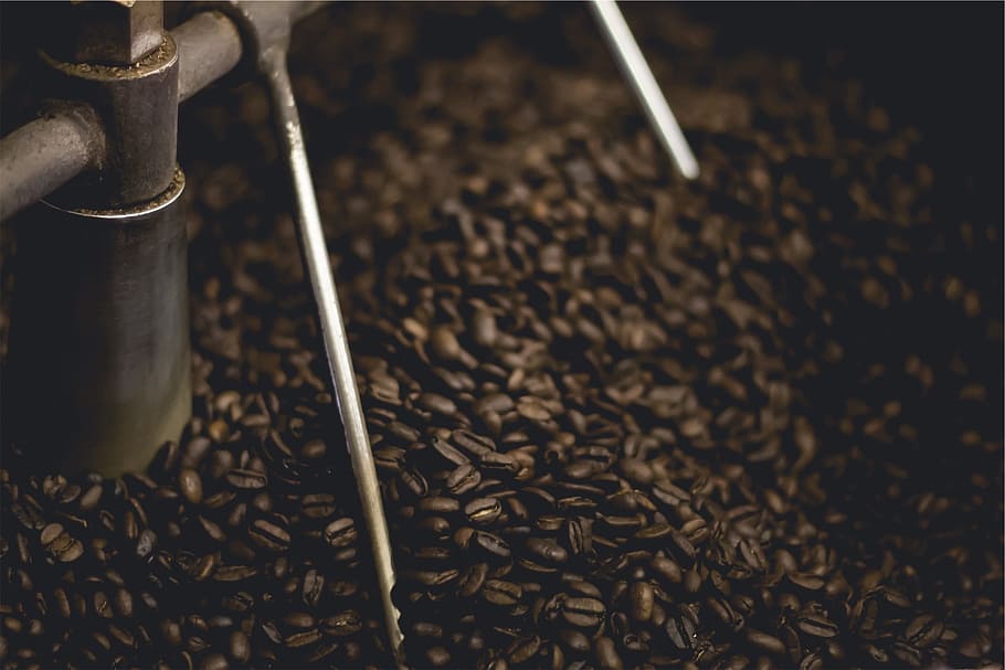 coffee beans, roasting, grinding, no people, food and drink HD wallpaper