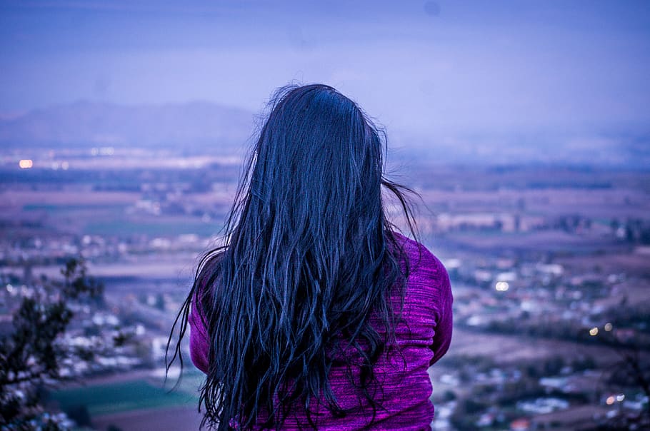 chile, santiago, hair, long hair, hairstyle, one person, rear view HD wallpaper
