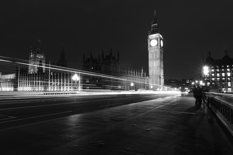 HD wallpaper: night, city, big ben, london, landmark, england ...