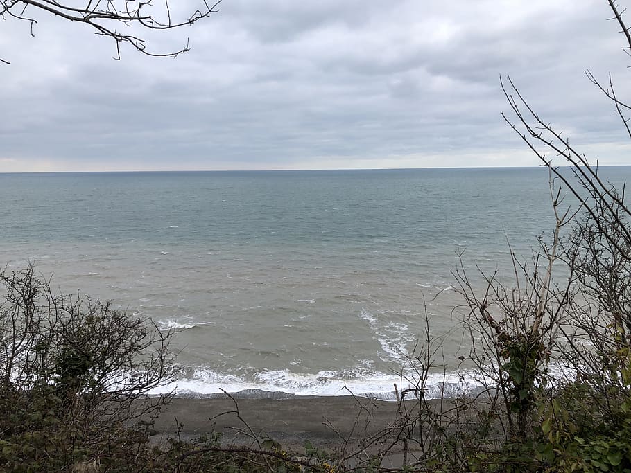 ireland, bray, sea, sky, water, horizon over water, cloud - sky HD wallpaper