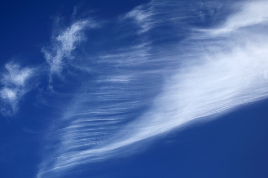 blue, sky, cloud, cloudy, nature, cloud - sky, wind, environment HD wallpaper