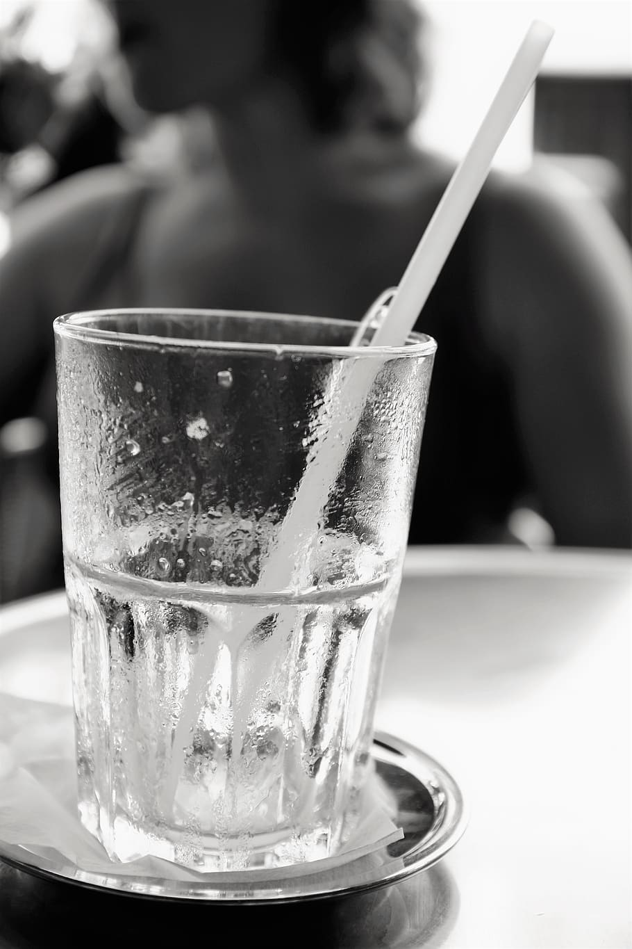 glas, ice, trink, empty, black, white, water, frozen, bar, food and drink HD wallpaper
