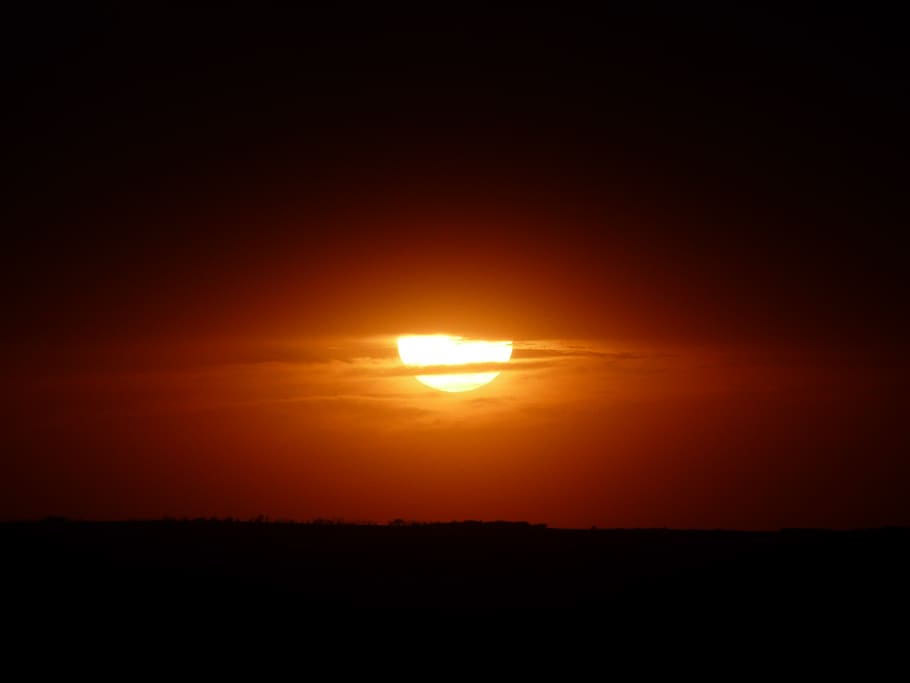 sunset illustration, sky, sunrise, outdoors, united states, cahone HD wallpaper