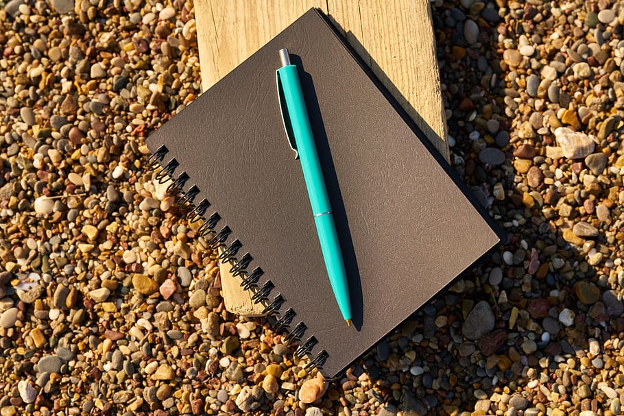 notebook, pen, black, to write, read, author, poet, the work HD wallpaper