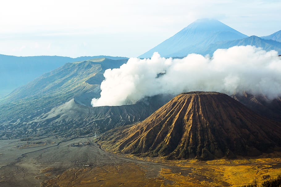 indonesia, mount bromo, mountain, volcano, scenics - nature HD wallpaper