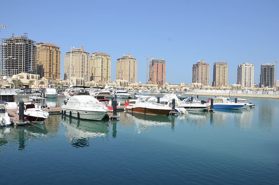 qatar, doha, #yachtharbor, #qatar, nautical vessel, water, mode of transportation, HD wallpaper