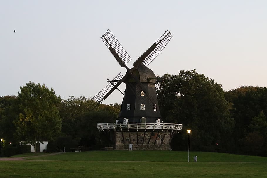 sweden, malmö, windmill, renewable energy, alternative energy HD wallpaper