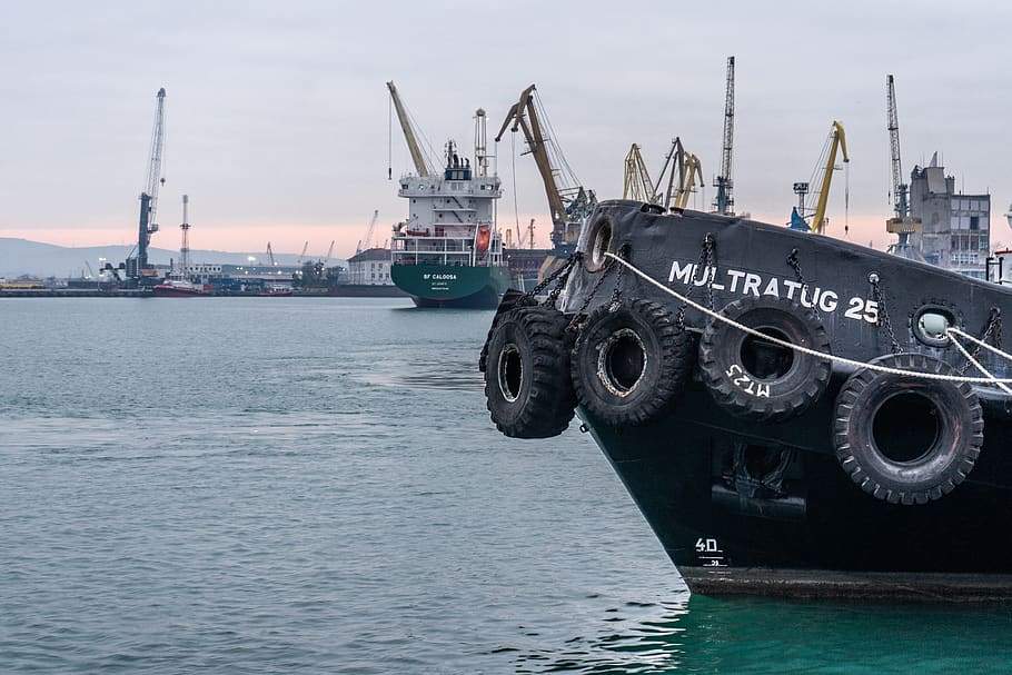port, ship, harbor, cargo, sea, shipping, maritime, logistics HD wallpaper