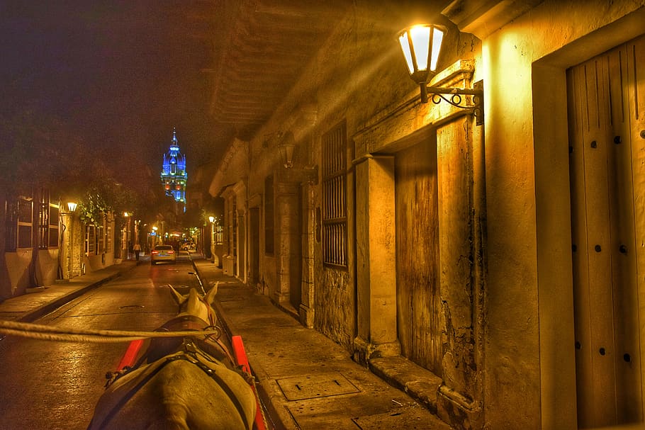 ride, night, streets, old, evening, people, architecture, buildings HD wallpaper
