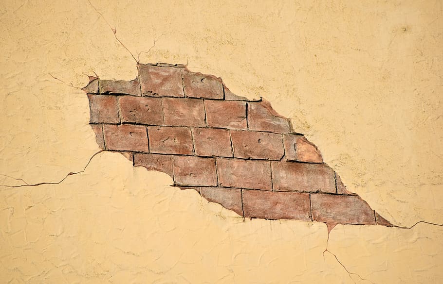 broken beige wall, wall - building feature, textured, old, built structure HD wallpaper