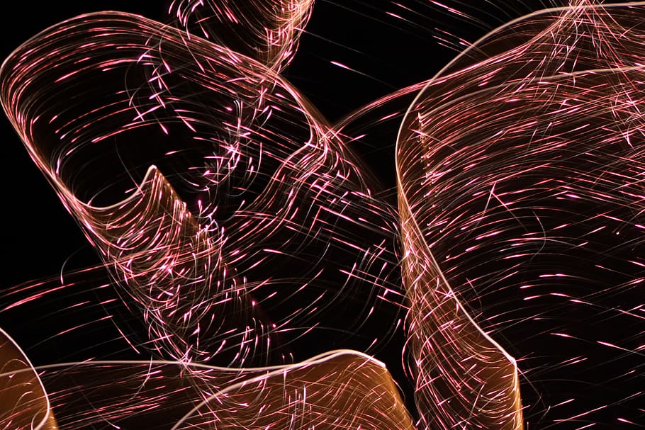nature, outdoors, lighting, pattern, night, ornament, fractal HD wallpaper