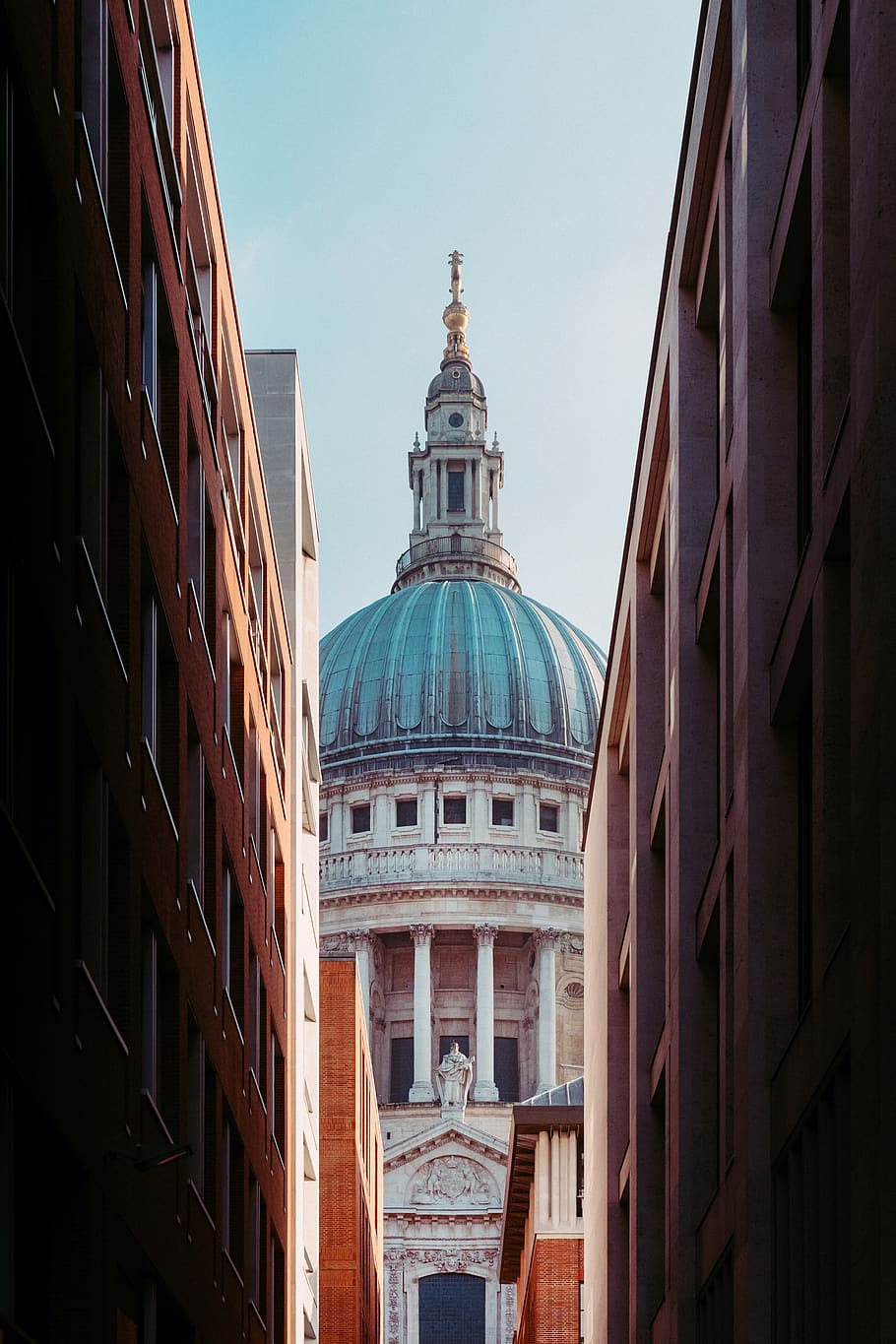 blue and white cathedral, built structure, building exterior HD wallpaper