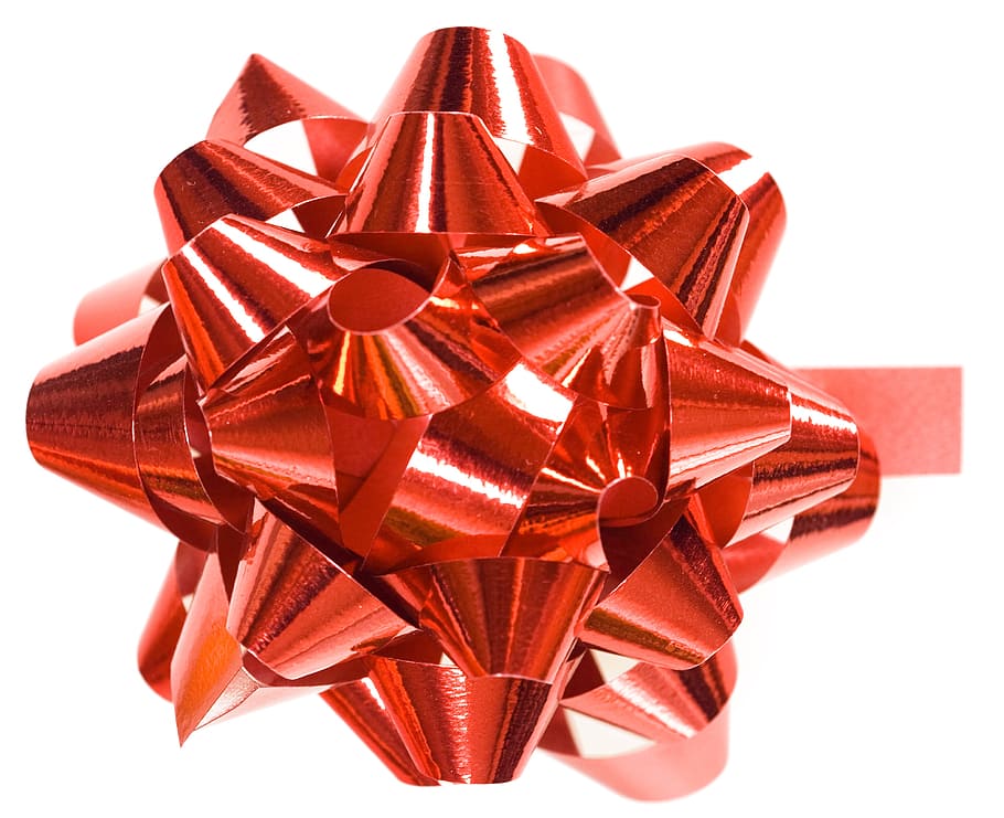 bow, ribbon, red, gift, holiday, white, shine, satin, background HD wallpaper