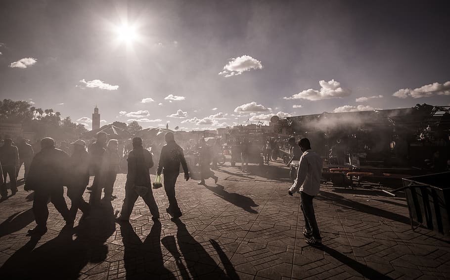 real people, group of people, sky, sunlight, nature, lifestyles HD wallpaper