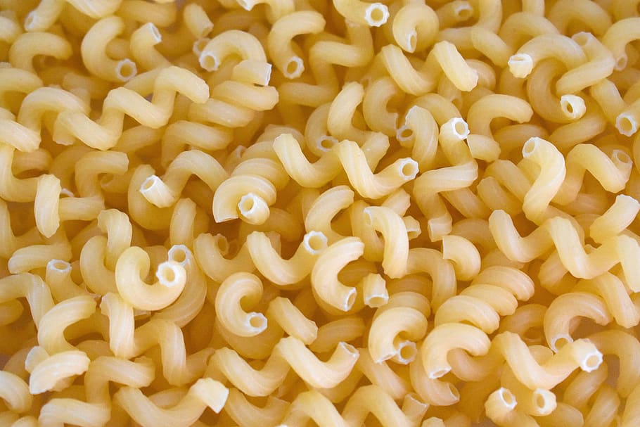 dry pasta, screw pasta, tubes, egg, raw, lunch, kitchen, main course, HD wallpaper