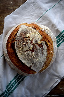 bread, wheat, sourdough, food and drink, freshness, high angle view HD wallpaper