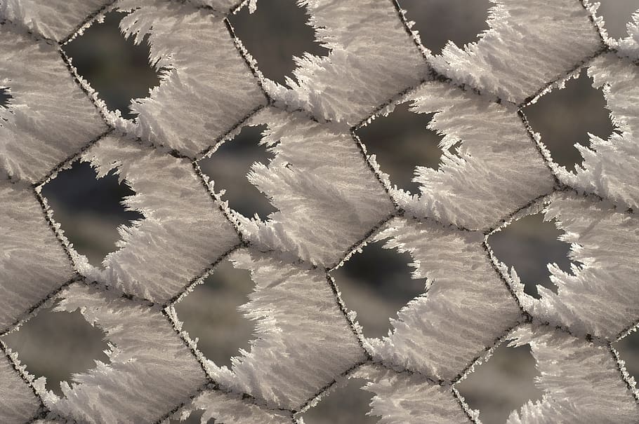 abstract, pattern, nature, desktop, frozen, wire, fence, decorative HD wallpaper