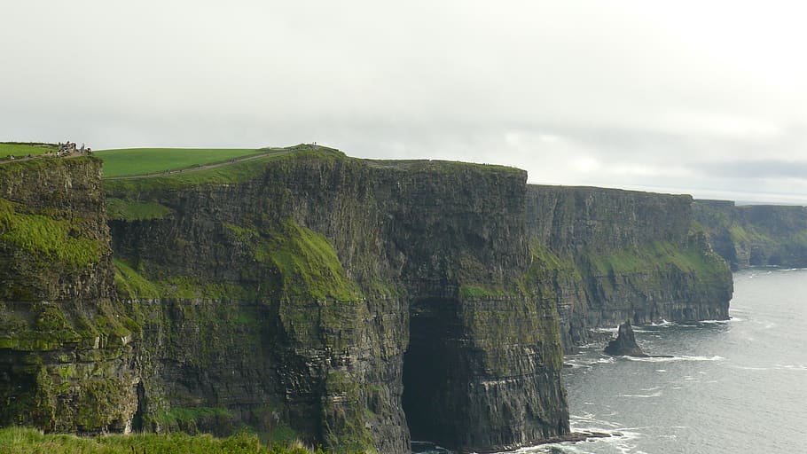 moher, ireland, cliffs, coast, landscape, sea, nature, water HD wallpaper