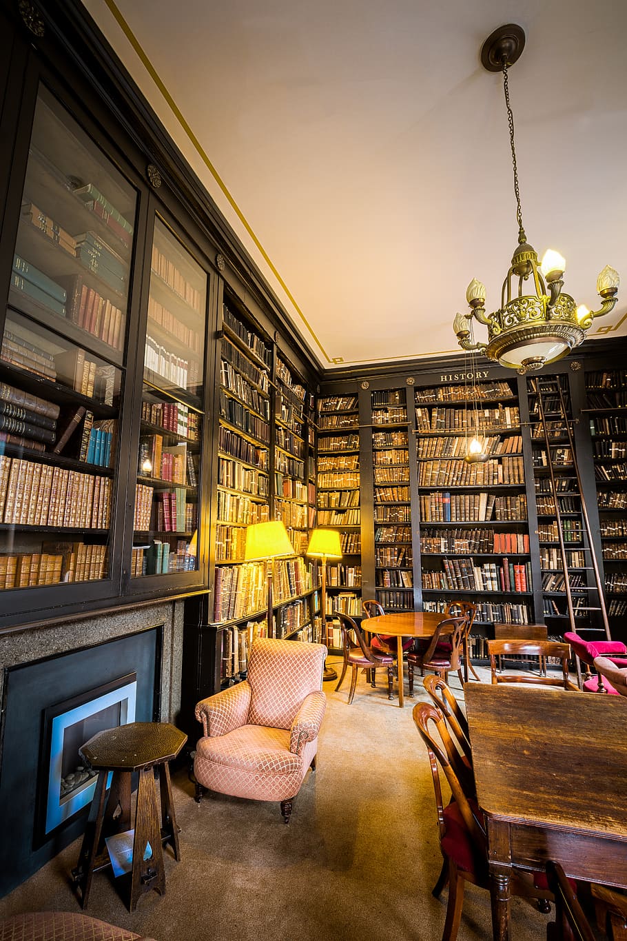 the portico library, libraries, book, books, bookshelf, bookshelves HD wallpaper