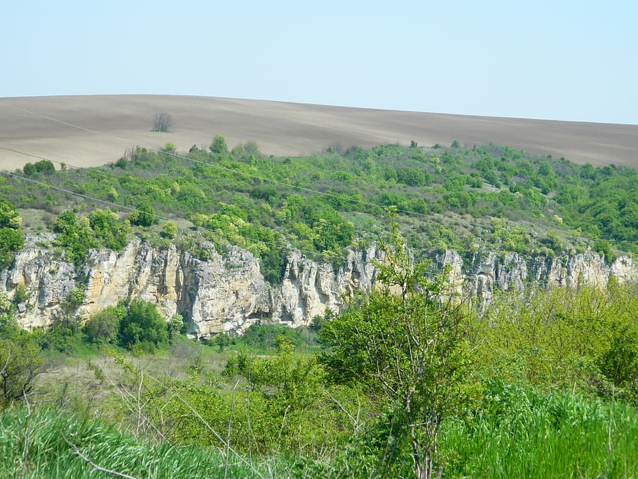 nature, landscape, turkey, cliffs, plant, environment, sky HD wallpaper