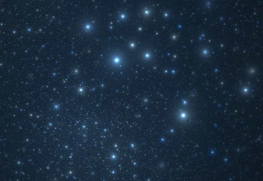 fractal, abstract, background, cosmos, space, stars, galaxy HD wallpaper