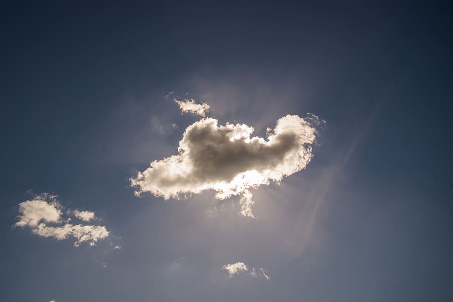 blue, sky, clouds, sunshine, cloud - sky, nature, beauty in nature HD wallpaper