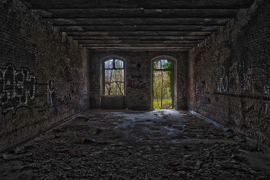 lost places, space, abandoned, building, old, room, empty, atmosphere, HD wallpaper