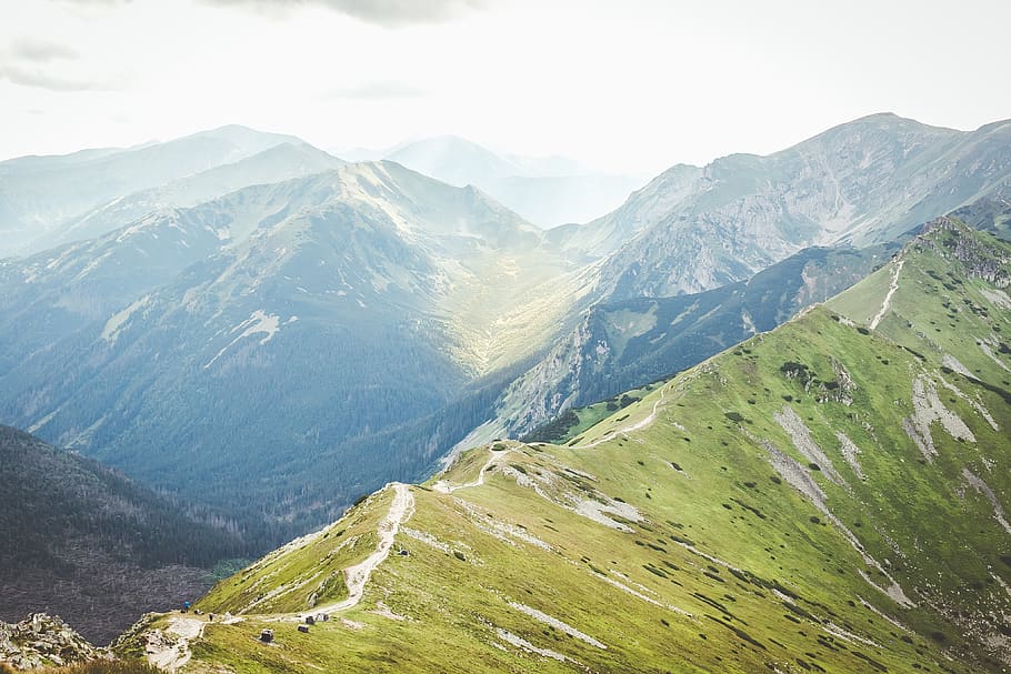 mountains during daytime, scenics - nature, mountain range, beauty in nature HD wallpaper