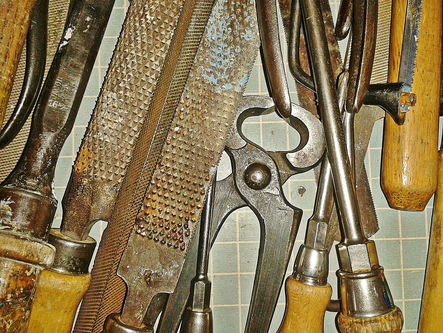 tool, metal, work, object, mechanic, indoors, no people, still life HD wallpaper